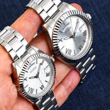 Guess Connoisseur Silver Dial Silver Steel Strap Watch for Men - GW0265G6 Buy Now By Guess