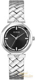 Guess Rumour Quartz Black Dial Silver Steel Strap Watch For Women - GW0613L1 Buy Now By Guess