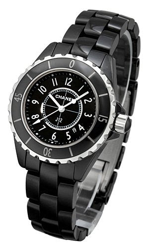 Chanel J12 Quartz Ceramic Black Dial Black Steel Strap Watch for Women - J12 H0682 Buy Now By Chanel