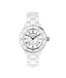 Chanel J12 Ceramic White Dial White Steel Strap Watch for Women - J12 H0968 Buy Now By Chanel