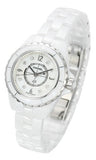 Chanel J12 Diamonds Quartz Mother of Pearl White Dial White Steel Strap Watch for Women - J12 H2570 Buy Now By Chanel