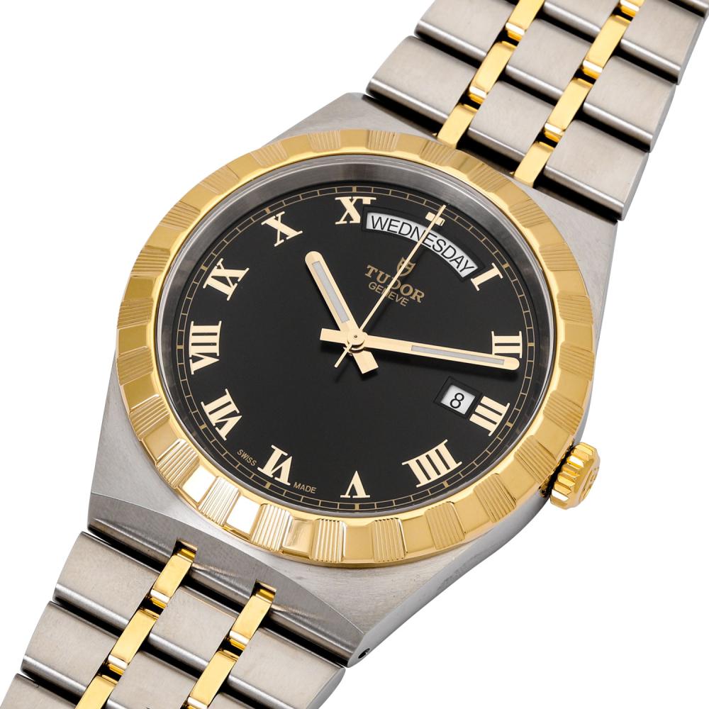 Tudor Royal Automatic Black Dial Two Tone Steel Strap Watch for Men - M28603-0003 Buy Now By Tudor