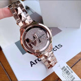 Michael Kors Runway Mercer Quartz Rose Gold Dial Rose Gold Steel Strap Watch For Women - MK6736 Buy Now By Michael Kors