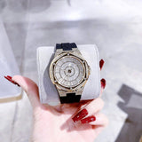 Michael Kors Lennox Three Hand Crystals Silver Dial Black Silicone Strap Watch For Women - MK7247 Buy Now By Michael Kors