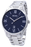 Hugo Boss Governer Blue Dial Silver Steel Strap Watch for Men - 1513487 Buy Now By Hugo Boss