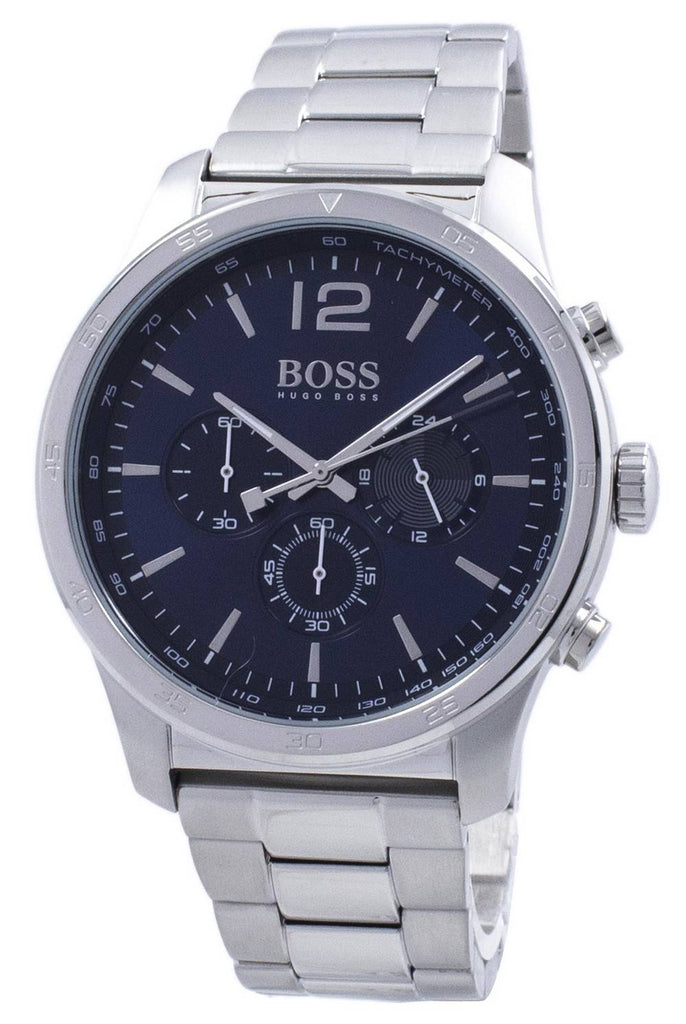 Hugo Boss Professional Chronograph Blue Dial Silver Steel Strap Watch for Men - 1513527 Buy Now By Hugo Boss