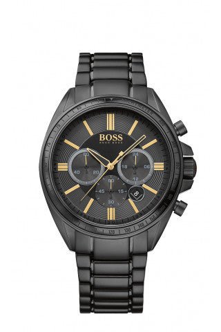 Hugo Boss Driver Black Dial Black Steel Strap Watch for Men - 1513277 Buy Now By Hugo Boss