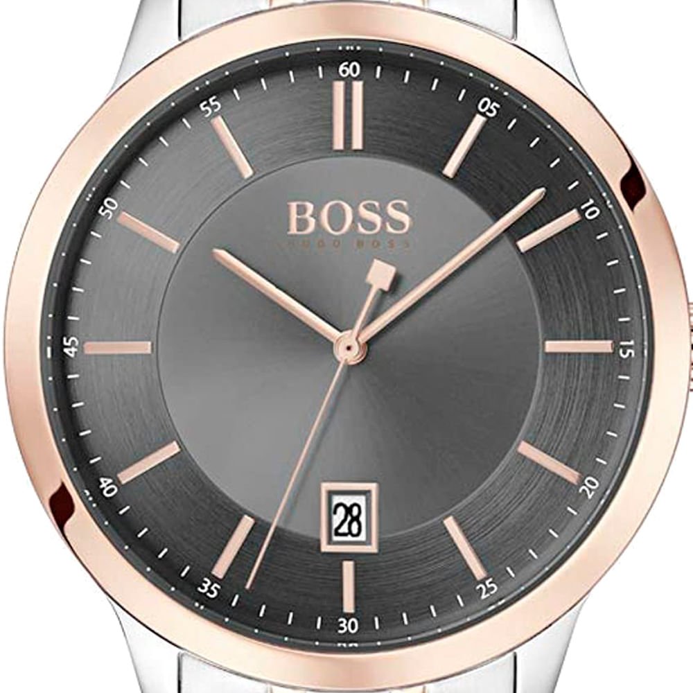 Hugo Boss Classic Grey Dial Two Tone Steel Strap Watch for Men - 1513688 Buy Now By Hugo Boss
