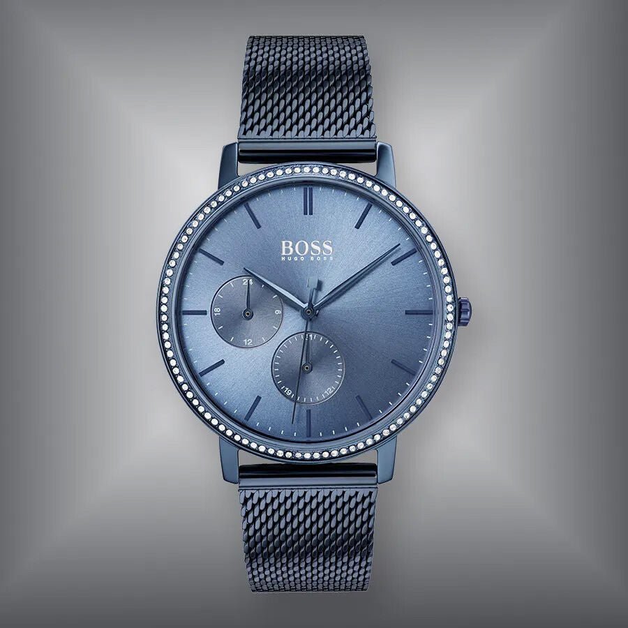 Hugo Boss Infinity Blue Dial Blue Mesh Bracelet Watch for Women - 1502518 Buy Now By Hugo Boss