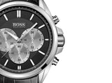 Hugo Boss Driver Black Dial Black Leather Strap Watch for Men - 1512879 Buy Now By Hugo Boss