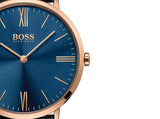 Hugo Boss Jackson Blue Dial Black Leather Strap Watch for Men - 1513371 Buy Now By Hugo Boss