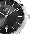 Hugo Boss Officer Black Dial Silver Steel Strap Watch for Men - 1513614 Buy Now By Hugo Boss