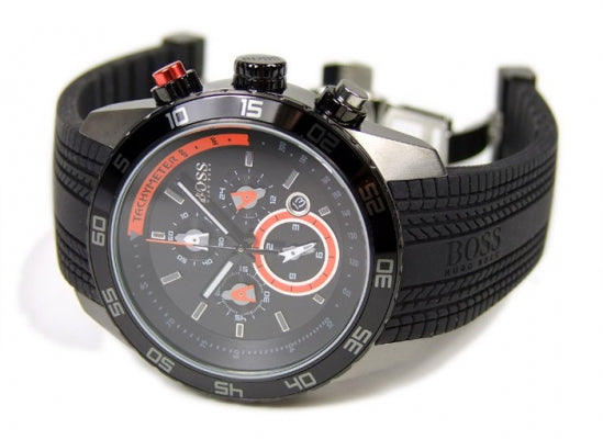 Hugo Boss Motorsport Special Edition Black Dial Black Rubber Strap Watch For Men - HB1512662 Buy Now By Hugo Boss