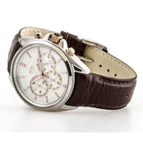 Hugo Boss Driver Chronograph Silver Dial Brown Leather Strap Watch For Men - 1512881 Buy Now By Hugo Boss