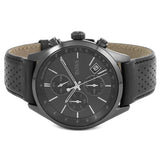 Hugo Boss Grand Prix Black Dial Black Leather Strap Watch for Men - 1513474 Buy Now By Hugo Boss