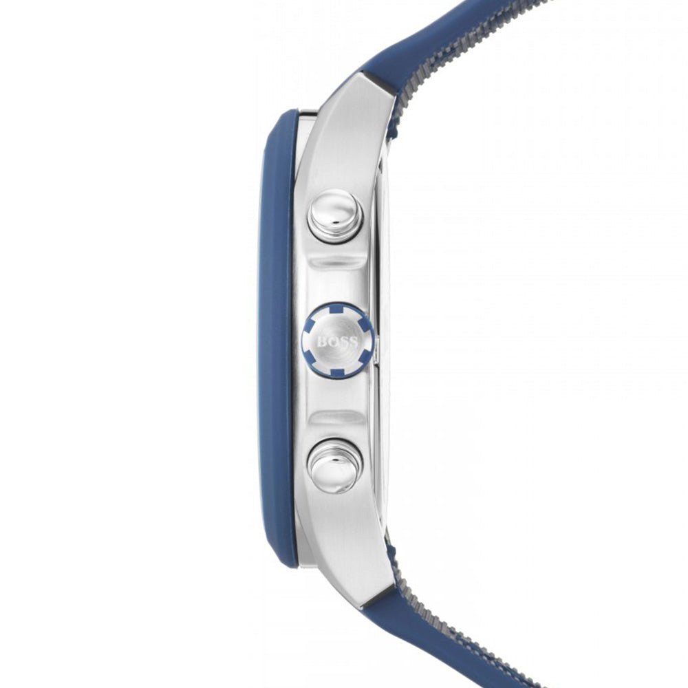 Hugo Boss Velocity Black Dial Blue Rubber Strap Watch for Men - 1513717 Buy Now By Hugo Boss