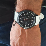 Hugo Boss Velocity Black Dial White Rubber Strap Watch for Men - 1513718 Buy Now By Hugo Boss