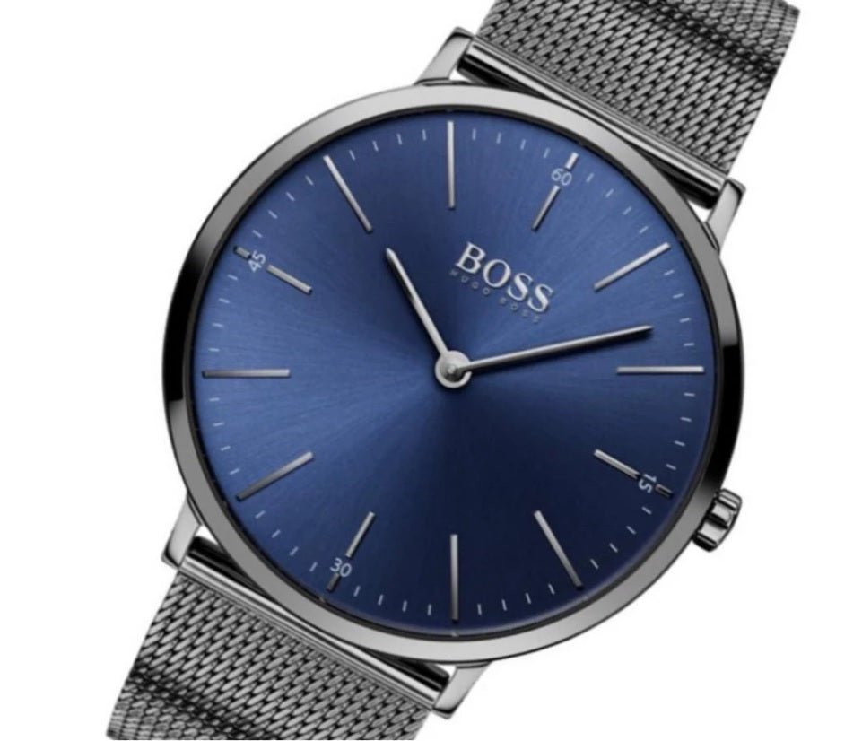 Hugo Boss Horizon Blue Dial Black Mesh Bracelet Watch for Men - 1513734 Buy Now By Hugo Boss