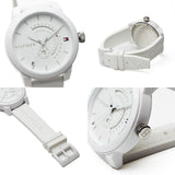 Tommy Hilfiger Denim Analog White Dial White Rubber Strap Watch for Men - 1791481 Buy Now By Tommy Hilfiger
