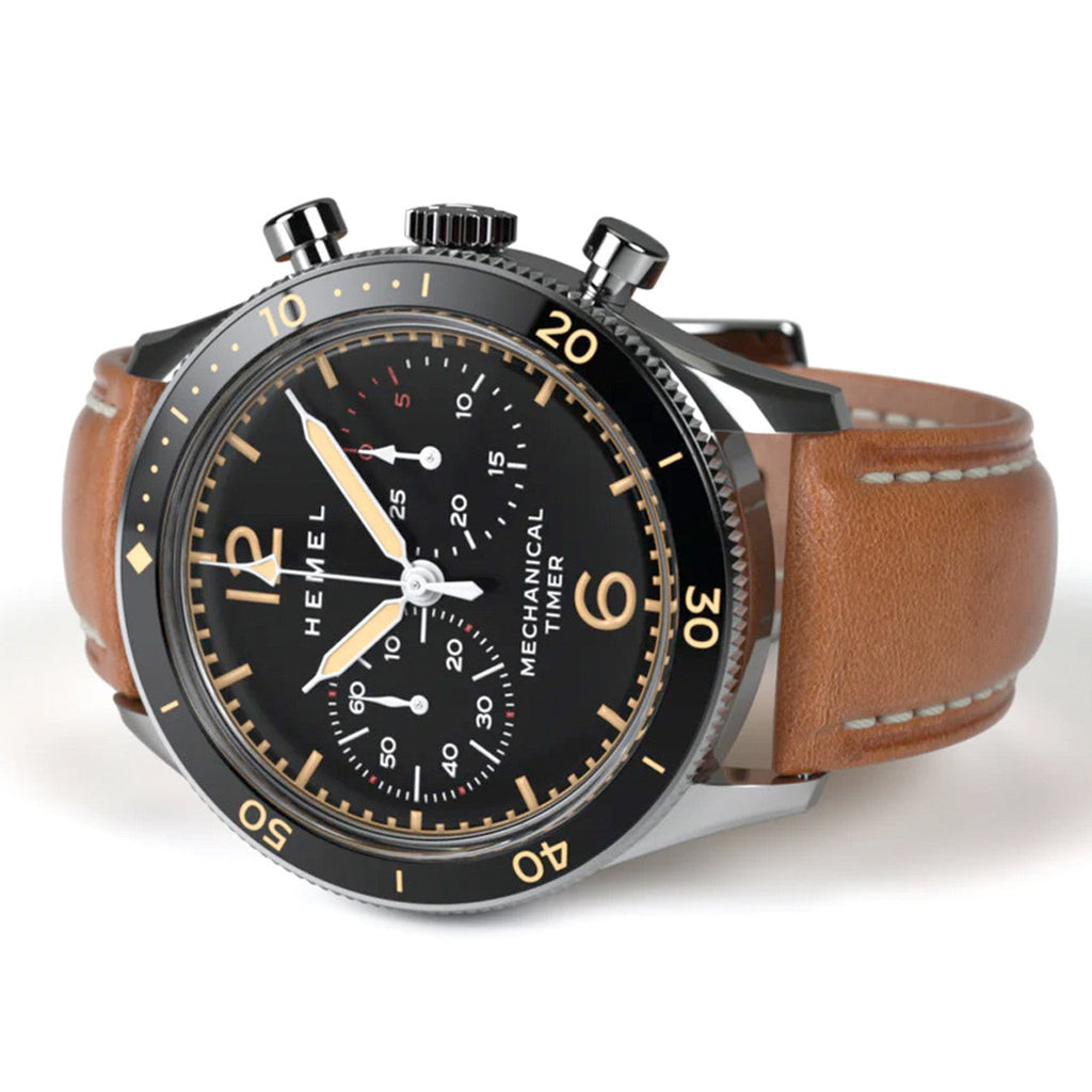 Coach Sullivan Chronograph Black Dial Brown Leather Strap Watch for Men - 14602070 Buy Now By Coach