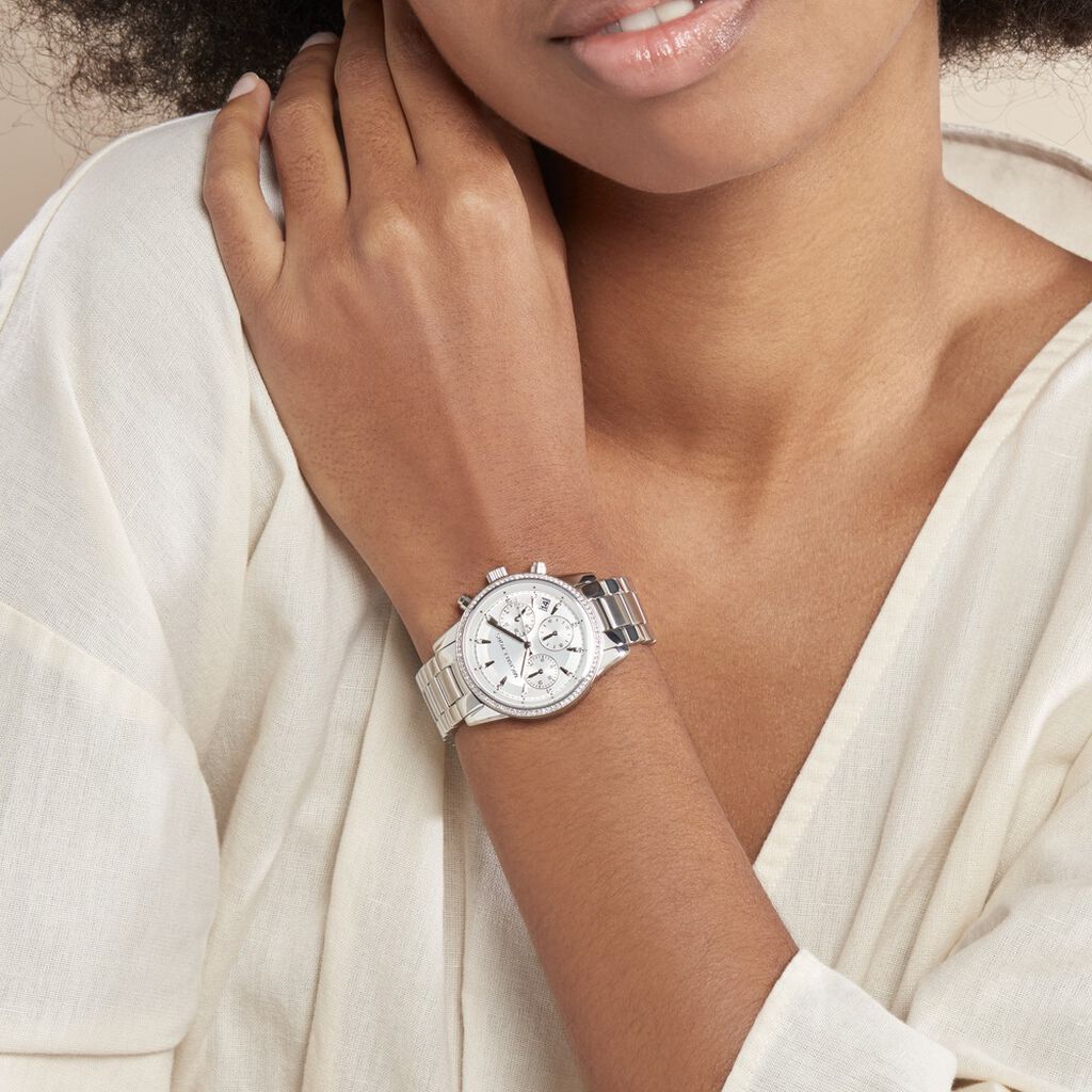 Michael Kors Ritz Silver Dial Silver Steel Strap Watch for Women - MK6428 Buy Now By Michael Kors