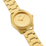 Guess G-Twist Gold Dial Gold Steel Strap Watch for Women - W1082L2 Buy Now By Guess