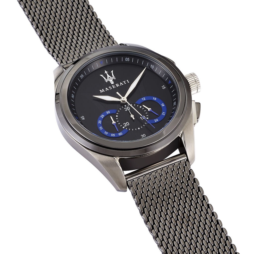 Maserati Traguardo Chronograph Black Dial Mesh Bracelet Watch For Men - R8873612006 Buy Now By Maserati
