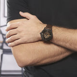 Fossil Townsman Automatic Black Dial Brown Leather Strap Watch for Men - ME3155 Buy Now By Fossil