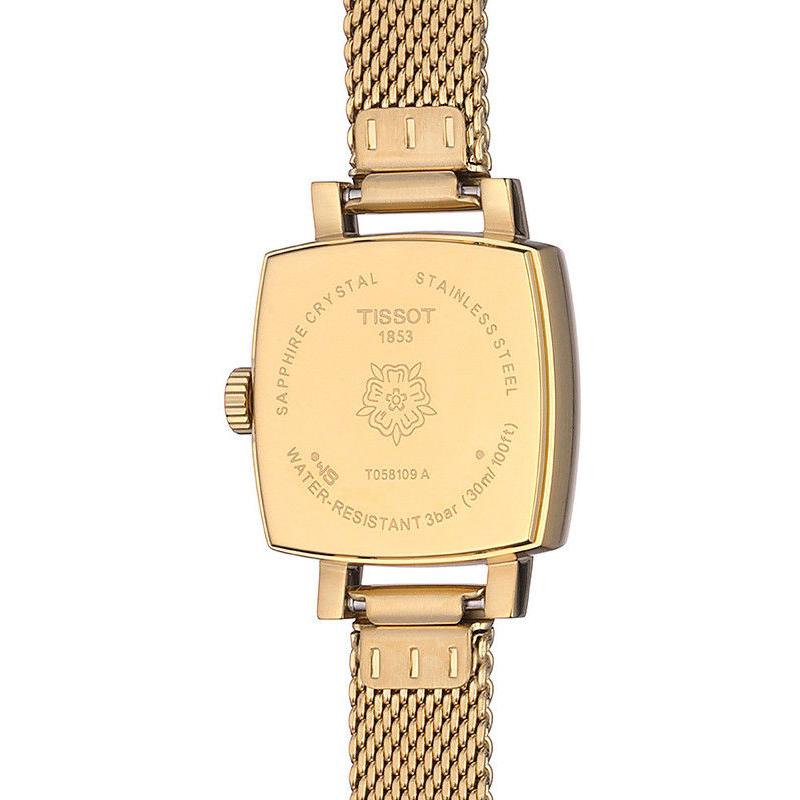 Tissot Lovely Square Silver Dial Gold Mesh Bracelet Watch For Women - T058.109.33.031.00 Buy Now By Tissot