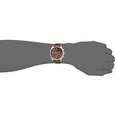 Hugo Boss Grand Prix Brown Dial Brown Leather Strap Watch for Men - 1513605 Buy Now By Hugo Boss