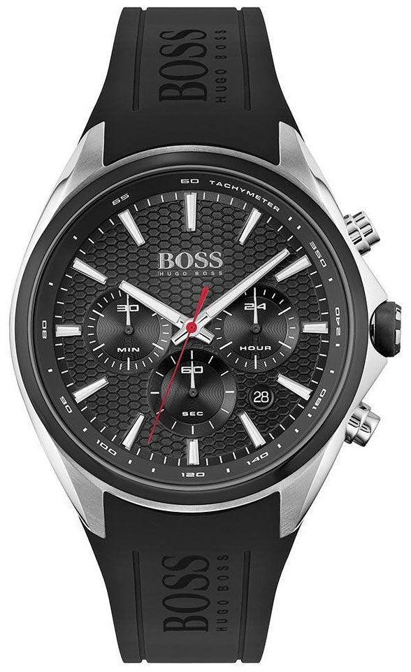 Hugo Boss Distinct Black Dial Black Rubber Strap Watch for Men - 1513855 Buy Now By Hugo Boss