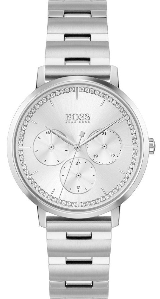 Hugo Boss Prima Silver Dial Silver Steel Strap Watch for Women - 1502570 Buy Now By Hugo Boss