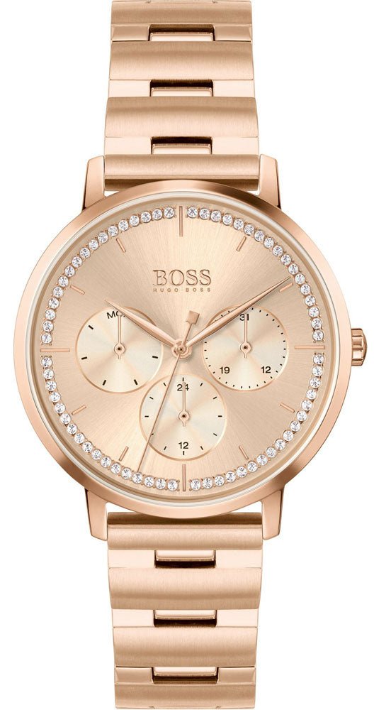 Hugo Boss Prima Gold Dial Gold Steel Strap Watch for Women - 1502571 Buy Now By Hugo Boss