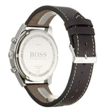 Hugo Boss Pioneer Chronograph Black Dial Black Leather Strap Watch For Men - 1513708 Buy Now By Hugo Boss