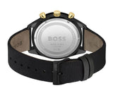 Hugo Boss Santiago Black Dial Black Nylon Strap Watch for Men - 1513935 Buy Now By Hugo Boss