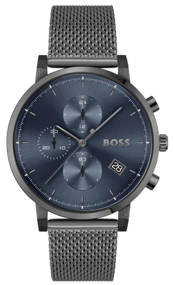 Hugo Boss Skymaster Chronograph Grey Dial Grey Mesh Bracelet Watch for Men - 1513934 Buy Now By Hugo Boss