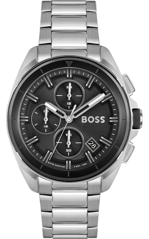 Hugo Boss Volane Black Dial Silver Steel Strap Watch for Men - 1513949 Buy Now By Hugo Boss