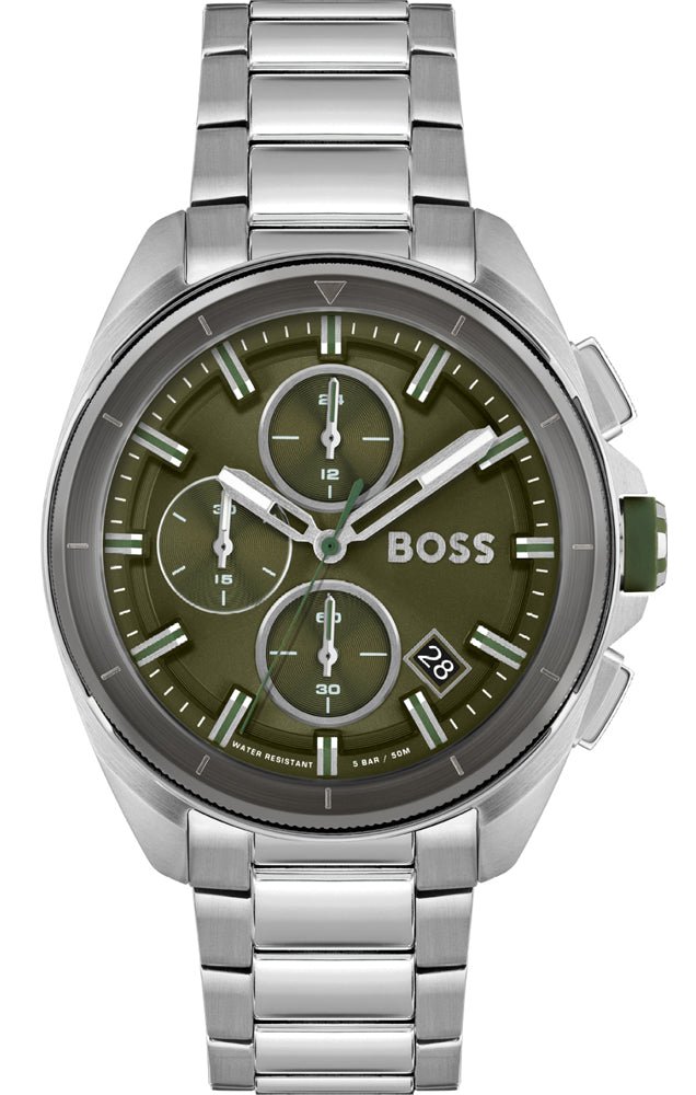 Hugo Boss Volane Grey Dial Silver Steel Strap Watch for Men - 1513951 Buy Now By Hugo Boss