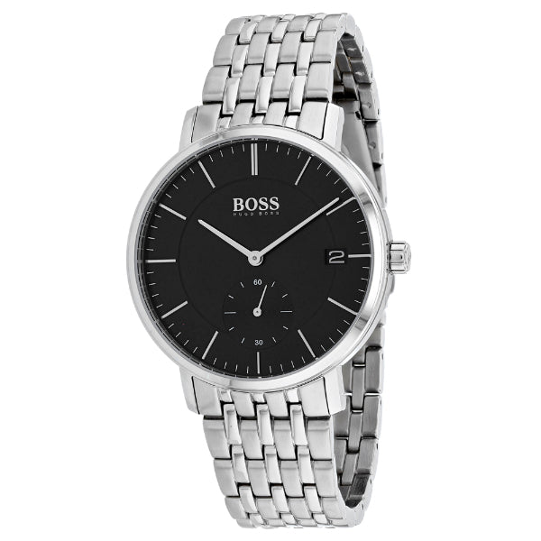 Hugo Boss Corporal Black Dial Silver Mesh Bracelet Watch for Men - 1513641 Buy Now By Hugo Boss