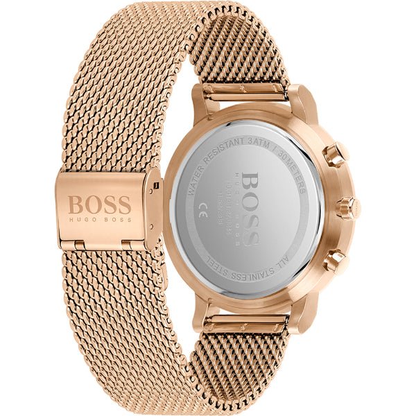 Hugo Boss Integrity Black Dial Gold Mesh Bracelet Watch for Men - 1513808 Buy Now By Hugo Boss