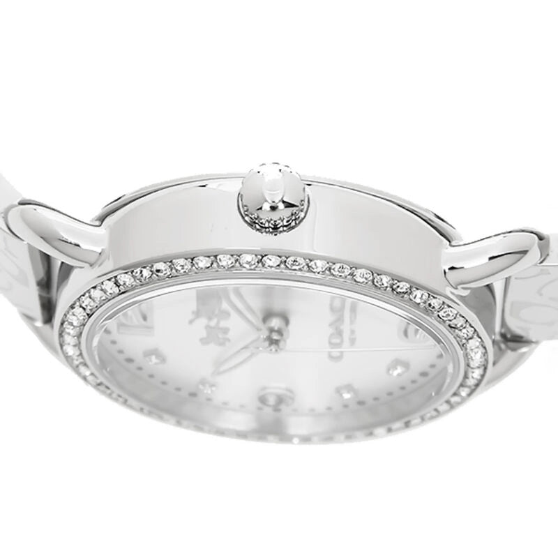 Coach Delancey White Dial Silver Steel Strap Watch for Women - 14502353 Buy Now By Coach