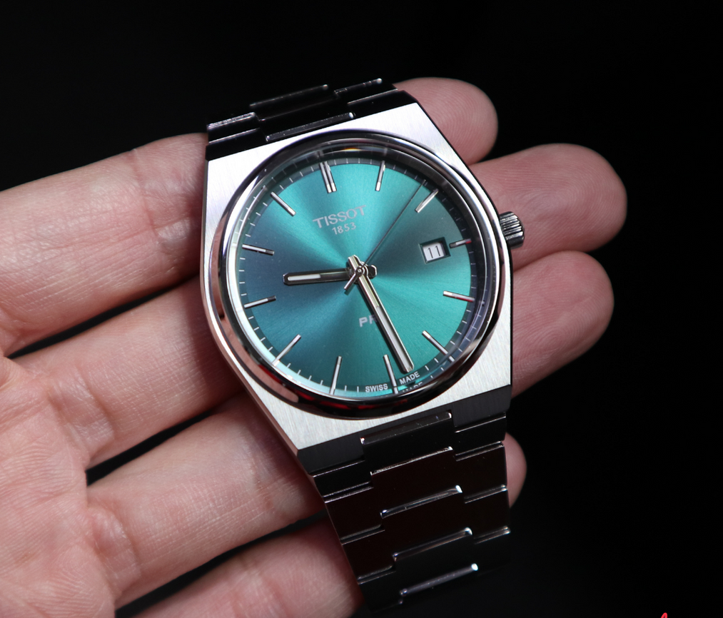 Tissot PRX Green Dial Silver Steel Strap Watch For Men - T137.410.11.091.00 Buy Now By Tissot