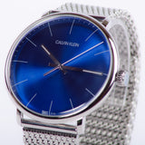 Calvin Klein High Noon Quartz Blue Dial Silver Mesh Bracelet Watch for Men - K8M2112N Buy Now By Calvin Klein