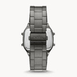 Fossil Retro Digital Black Dial Black Steel Strap Watch for Men - FS5846 Buy Now By Fossil