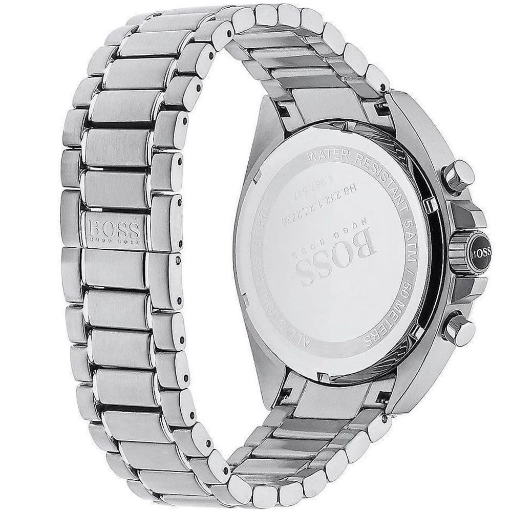 Hugo Boss Driver Chronograph Black Dial Silver Steel Strap Watch For Men - 1513080 Buy Now By Hugo Boss