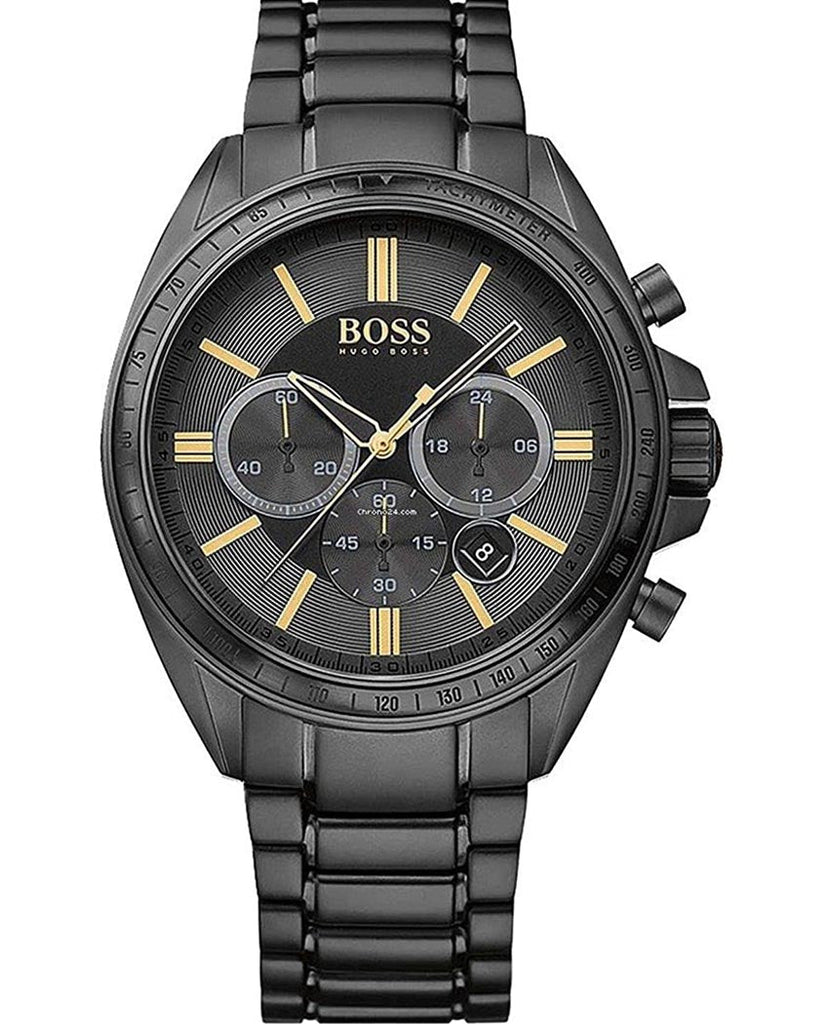 Hugo Boss Driver Black Dial Black Steel Strap Watch for Men - 1513277 Buy Now By Hugo Boss