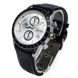 Hugo Boss Rafale Chronograph Quartz Silver Dial Black Leather Strap Watch For Men - 1513403 Buy Now By Hugo Boss