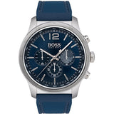 Hugo Boss Professional Chronograph Blue Dial Blue Silicone Strap Watch for Men - 1513526 Buy Now By Hugo Boss