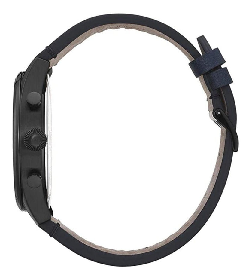 Hugo Boss Pioneer Quartz Blue Dial Blue Leather Strap Watch For Men - 1513711 Buy Now By Hugo Boss