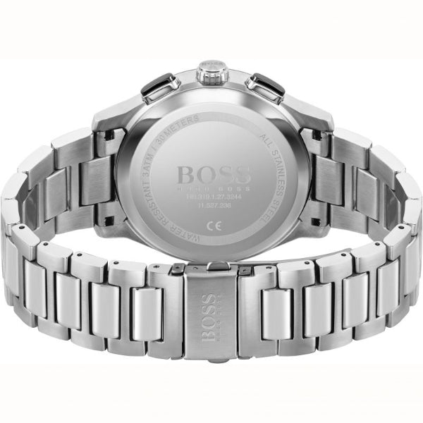 Hugo Boss Peak Black Dial Silver Steel Strap Watch for Men - 1513762 Buy Now By Hugo Boss